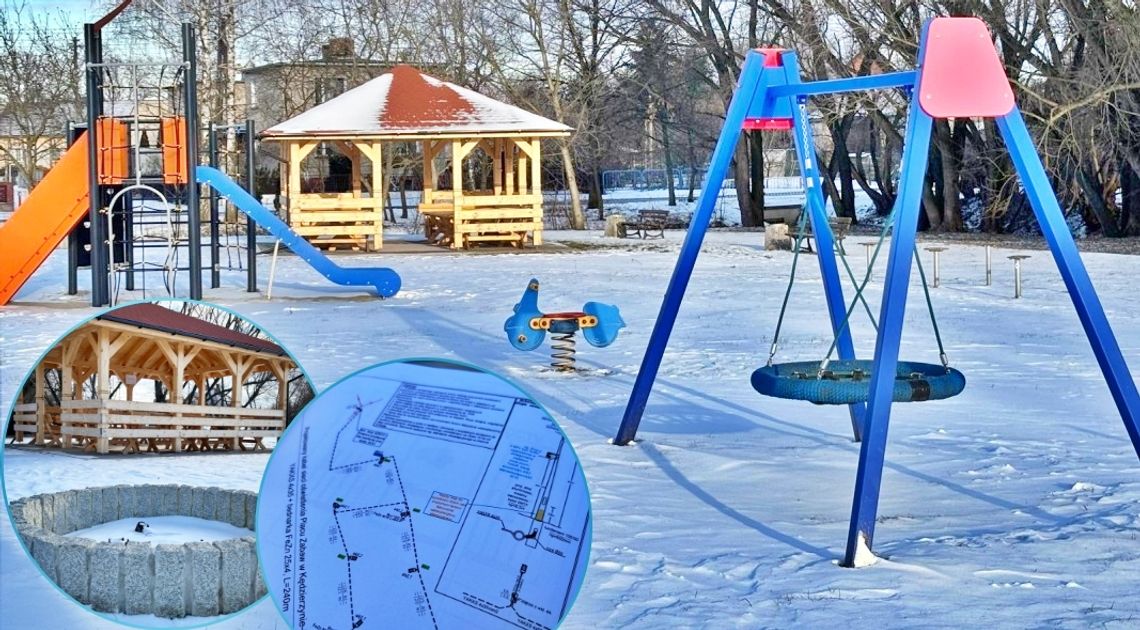 Plac zabaw w Rogach zmieni się po zimie. ZDJĘCIA