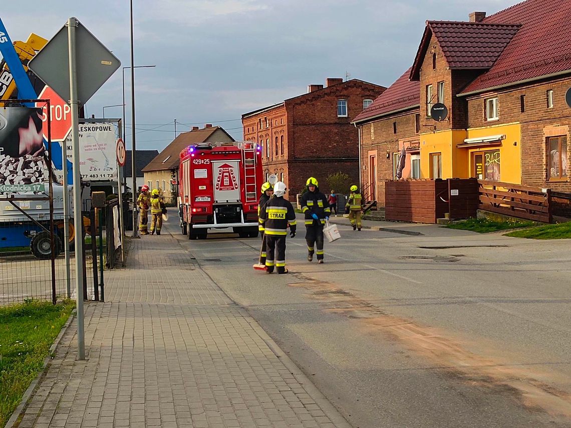Plama oleju na pół Kłodnicy. Interweniowali strażacy Plama oleju na pół Kłodnicy. Interweniowali strażacy