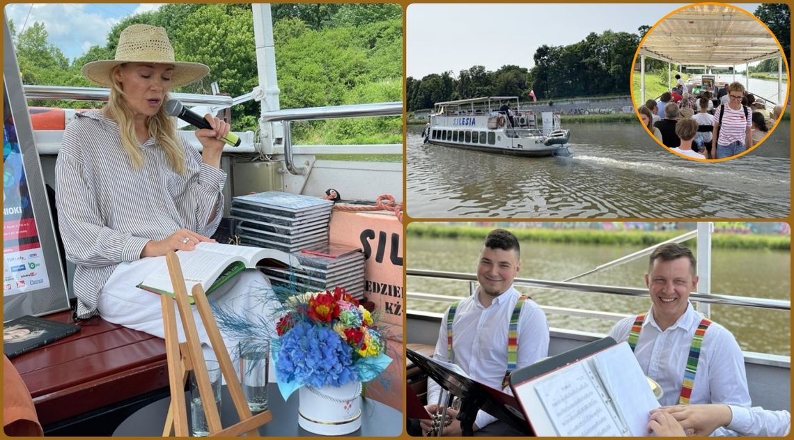 "Płynne Czytanie" na Odrze z Sonią Bohosiewicz i muzyką na żywo. ZDJĘCIA