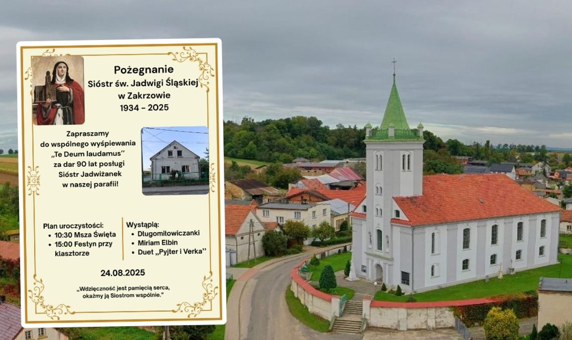Po 90 latach siostry jadwiżanki kończą posługę w parafii w Zakrzowie