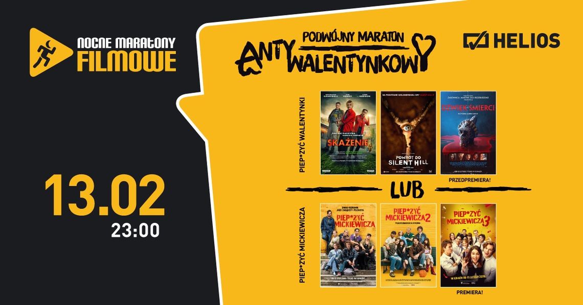 Podwójny maraton antywalentynkowy w kinie Helios
