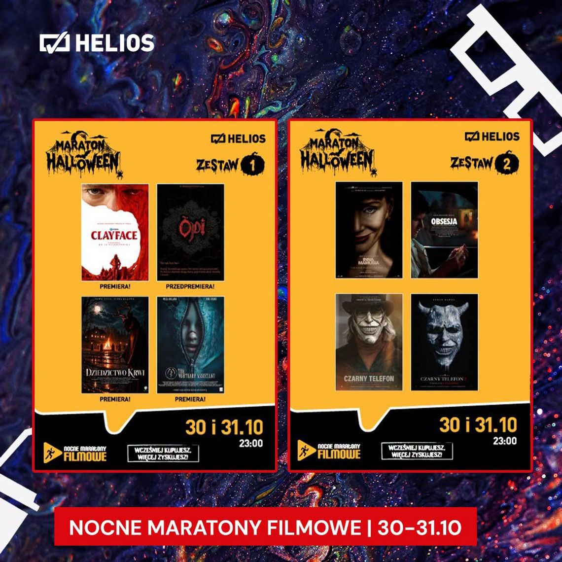 Podwójny maraton horrorów Halloween w kinie Helios