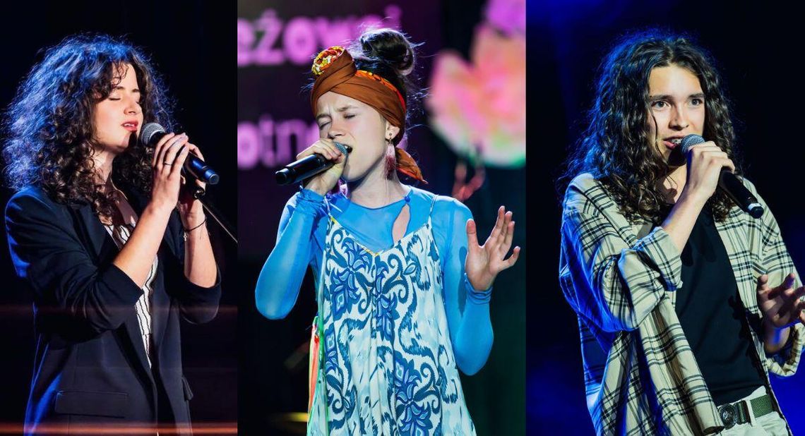 Pola Kowalczyk, Zofia Mączyńska i Bartosz Daroń na podium ogólnopolskiego festiwalu w Rybniku