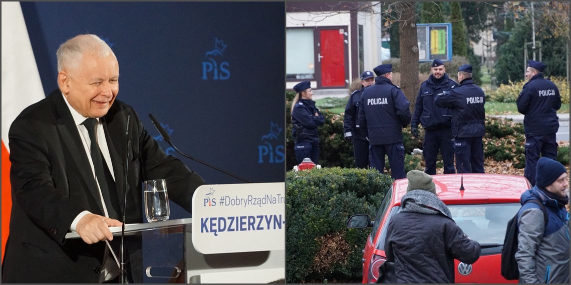 Policja nie odnotowała wykroczeń ani przestępstw. Chodzi o spotkanie z Jarosławem Kaczyńskim