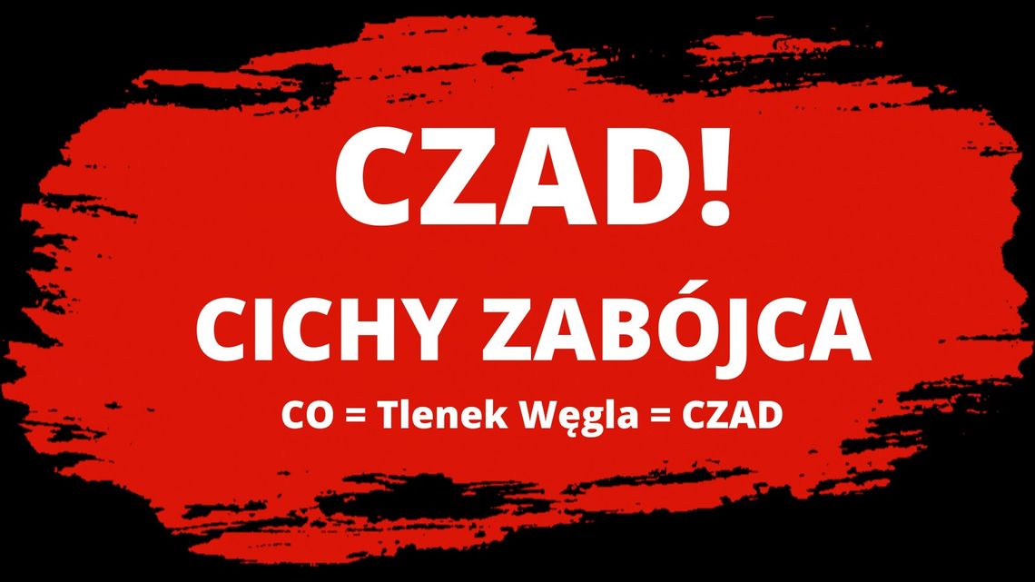 Policjanci ostrzegają przed zabójczym działaniem tlenku węgla
