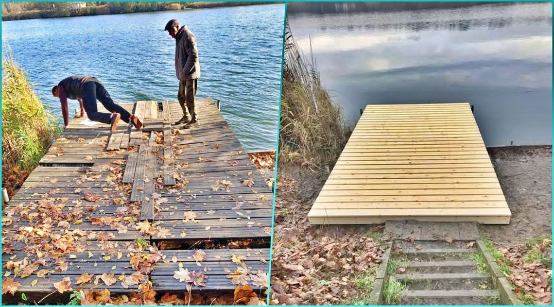 Pomost jak się patrzy. PZW Reńska Wieś Kofama odbudowuje infrastrukturę