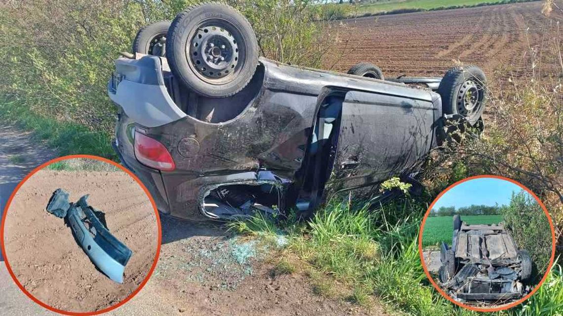 Porzucony samochód po kolizji. Gmina apeluje o jego usunięcie