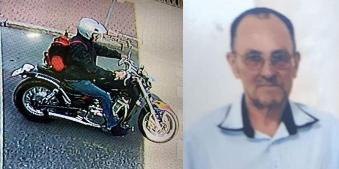 Poszukiwany mężczyzna może przemieszczać się motocyklem marki Suzuki Intruder