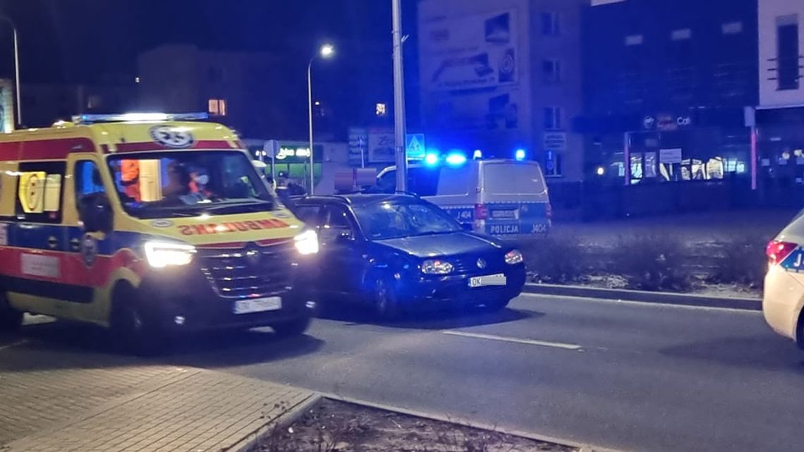 Potrącenie pieszego na ulicy Wojska Polskiego