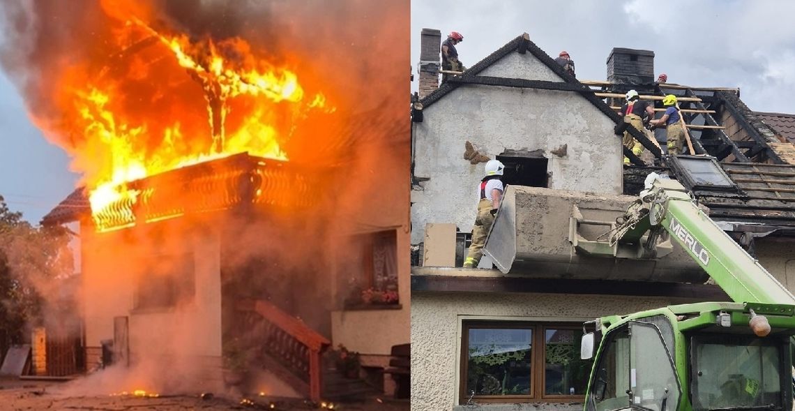 Pożar domu w Przewozie. Rodzina straciła wszystko – potrzebna pomoc!