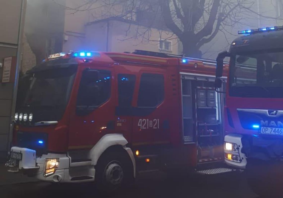 Pożar komina przy ulicy Głowackiego