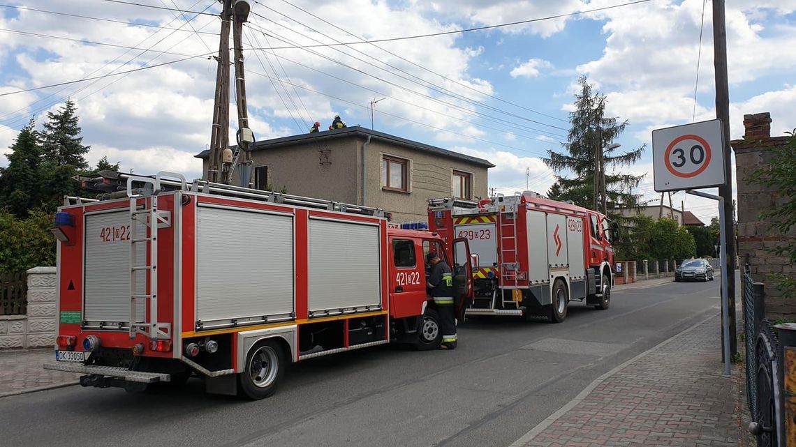 Pożar komina w domu w Sławięcicach