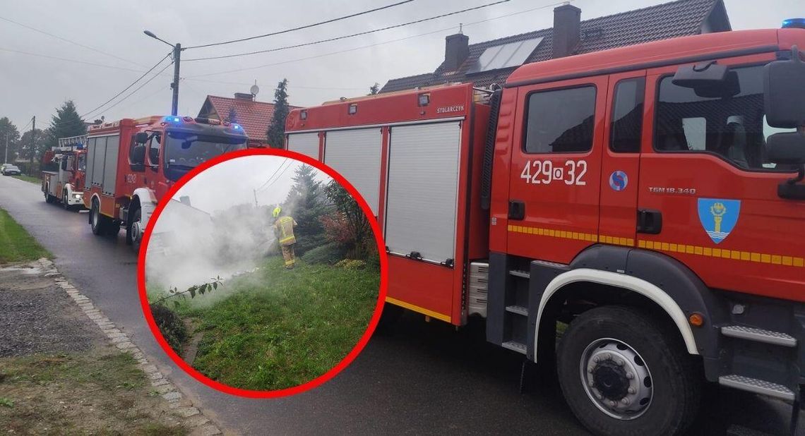 Pożar kominka w Większycach. Na szczęście domownikom udało się opanować sytuację. ZDJĘCIA