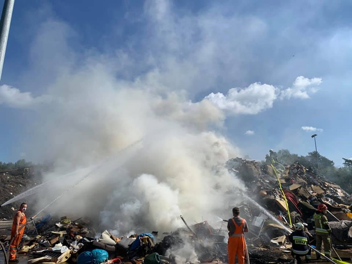 Pożar na Miejskim Składowisku Odpadów szybko opanowany