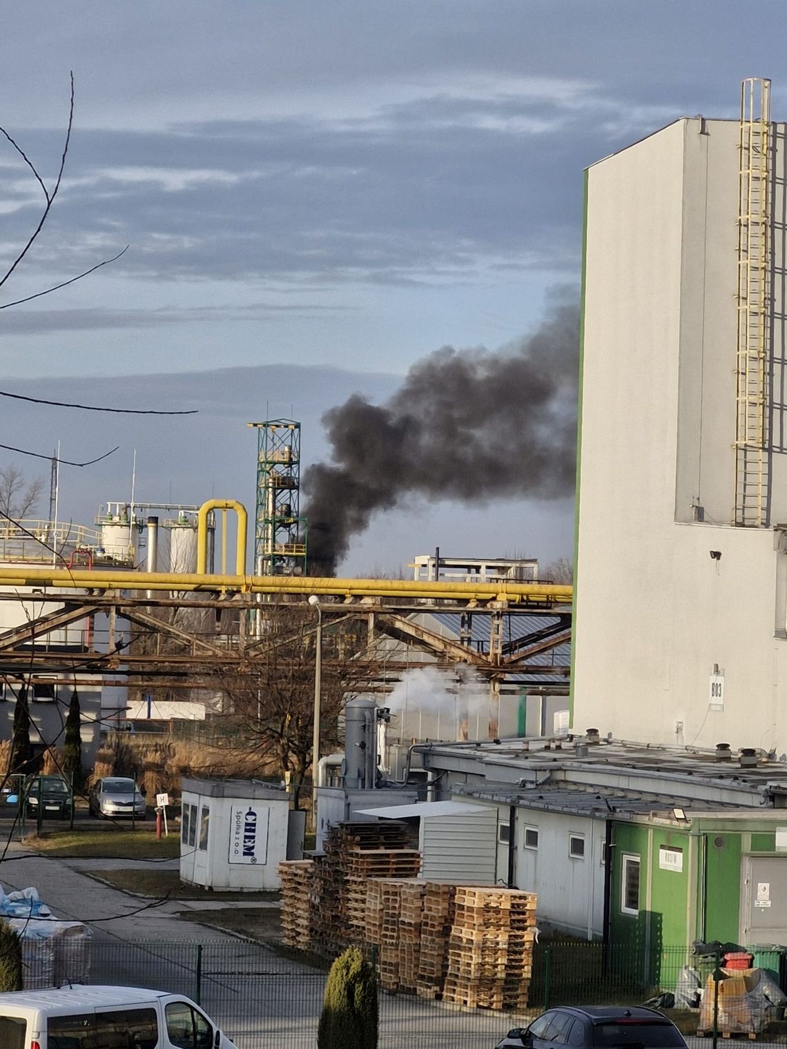 Pożar oleju w blachowiańskiej spółce Warter. ZDJĘCIA