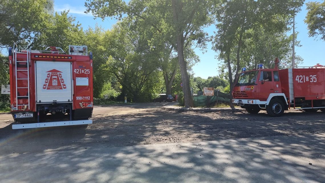 Pożar transformatora i trawy. Interweniowali strażacy Pożar transformatora i trawy. Interweniowali strażacy