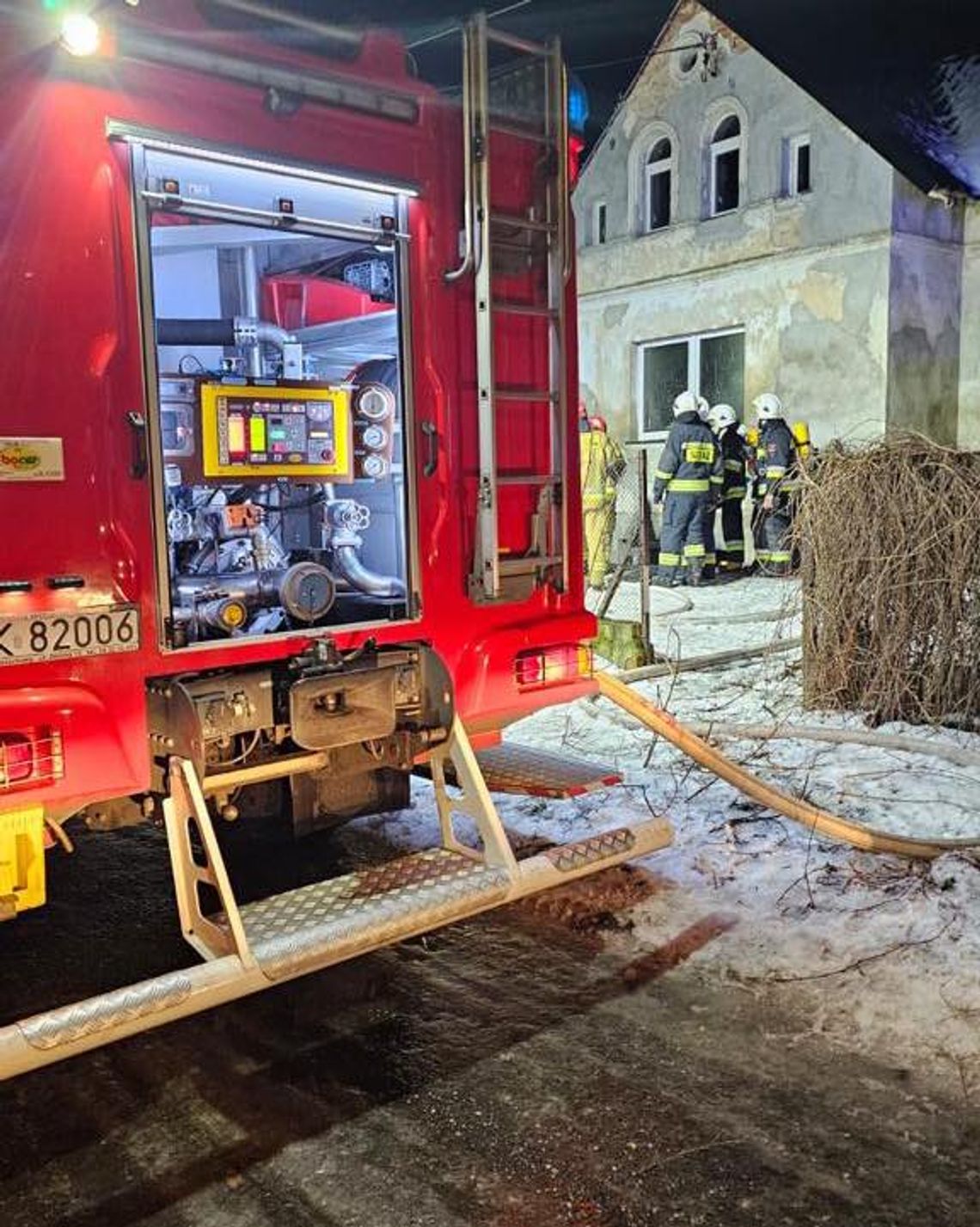 Pożar w Kobylicach. Można mówić o szczęściu w nieszczęściu