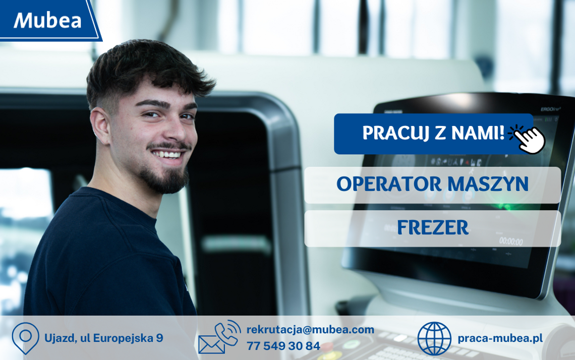 Pracuj z nami! Poszukujemy operatorów maszyn i frezerów