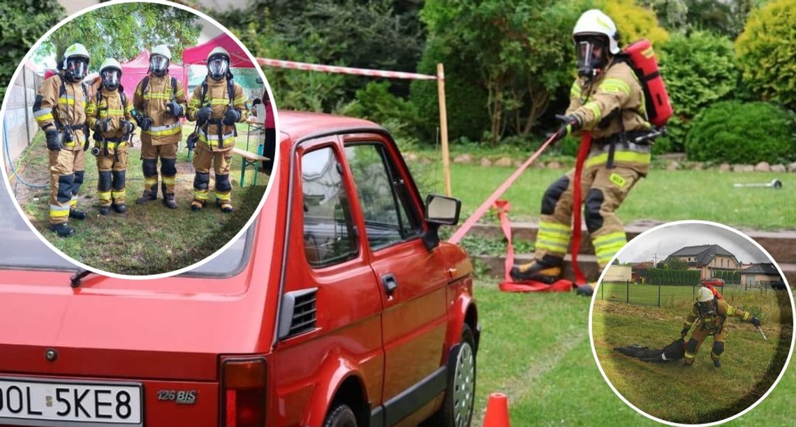 Przeciągali malucha i ciężkiego fantoma. OSP Stare Koźle wzięło udział w strażackim survivalu. ZDJĘCIA