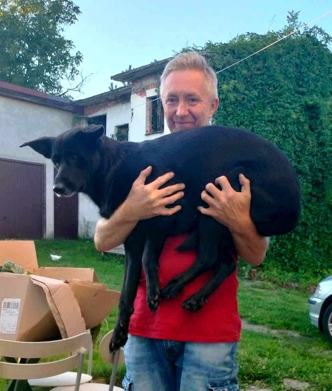 Przejechał 25000 km, żeby odnaleźć ukochanego psa. Niunia odnalazła się w Zakrzowie