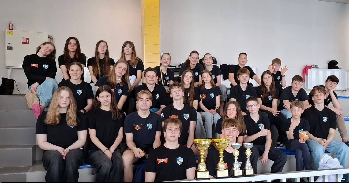 PSP nr 9 w Kędzierzynie-Koźlu znów na podium w rywalizacji sportowej. ZDJĘCIA