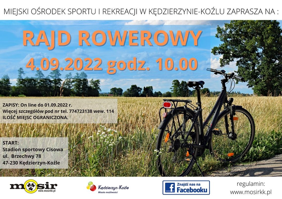 Rajd rowerowy MOSiR z Cisowej na Górę Świętej Anny