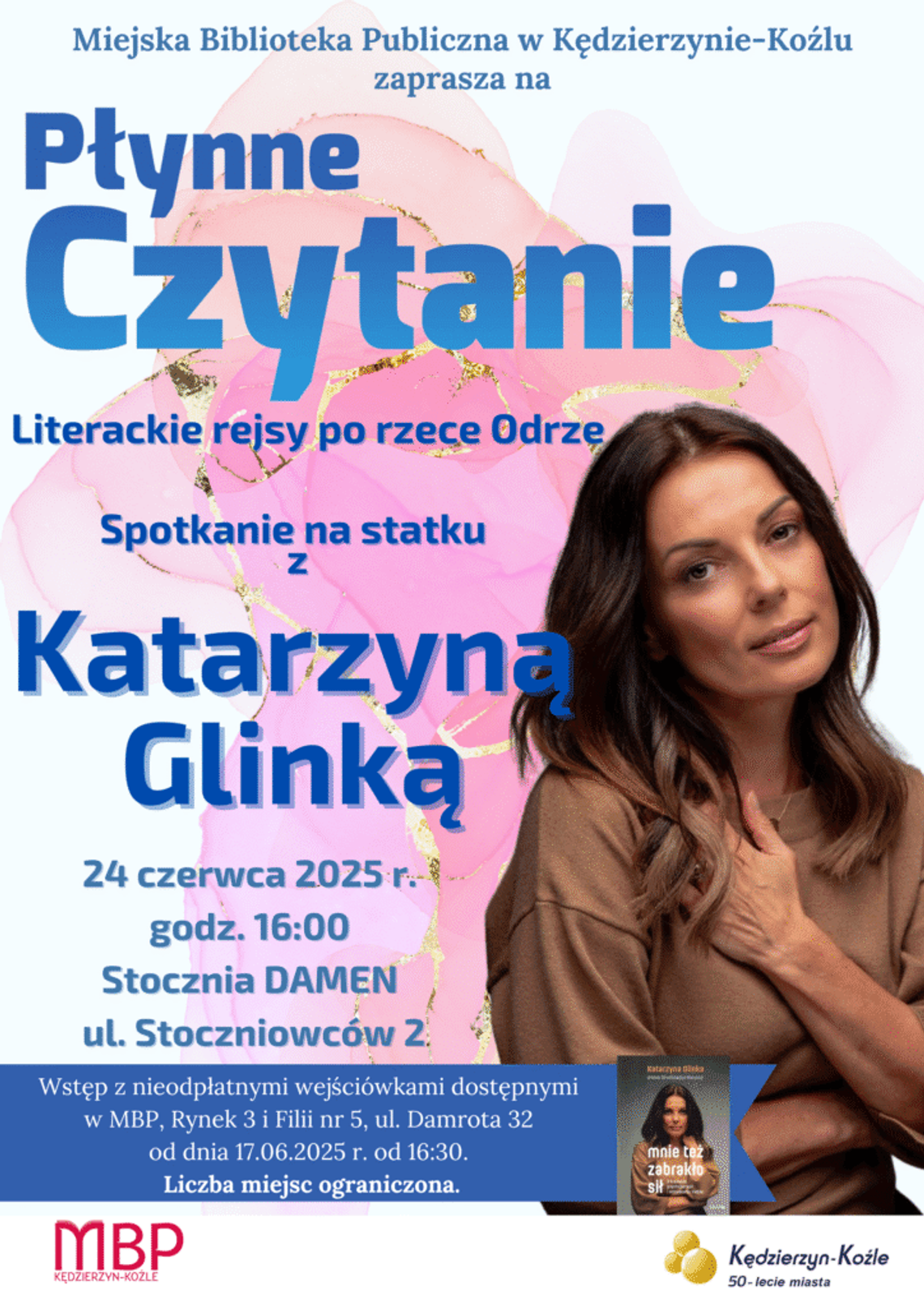 Rejs literacki po Odrze "Płynne Czytanie z Katarzyną Glinką"
