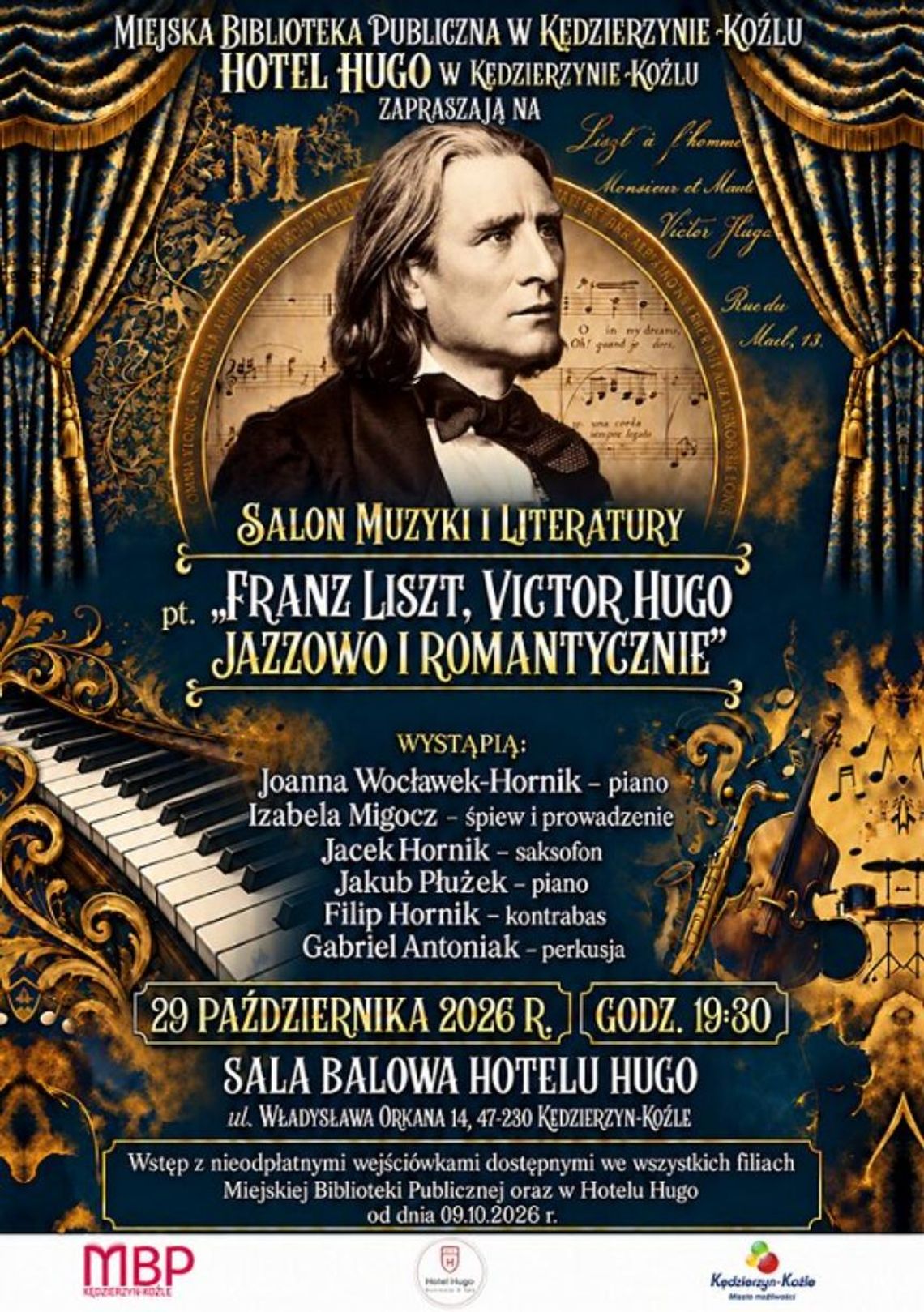 Romantyczne melodie i jazzowe rytmy zabrzmią w Hotelu Hugo