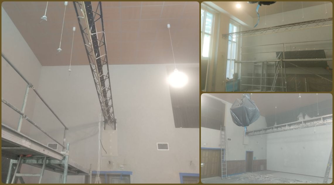 Rozpoczął się remont sali żyrandolowej w Domu Kultury „Koźle”