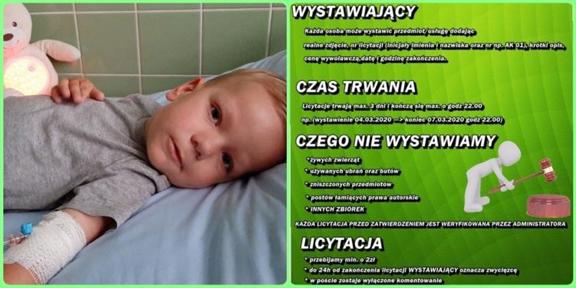 Ruszyły "Magiczne licytacje dla Kubusia". 2-latek z Poborszowa od urodzenia zmaga się z okropną chorobą