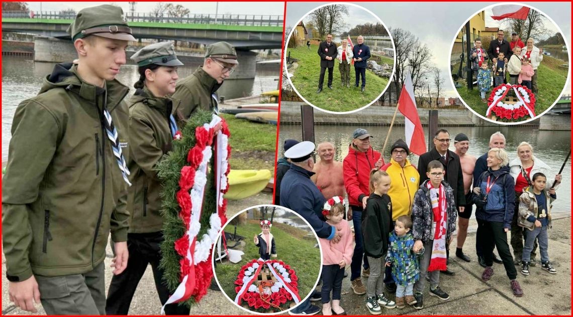 Rzeka chłodna, serca gorące. 11 listopada nad Odrą. ZDJĘCIA