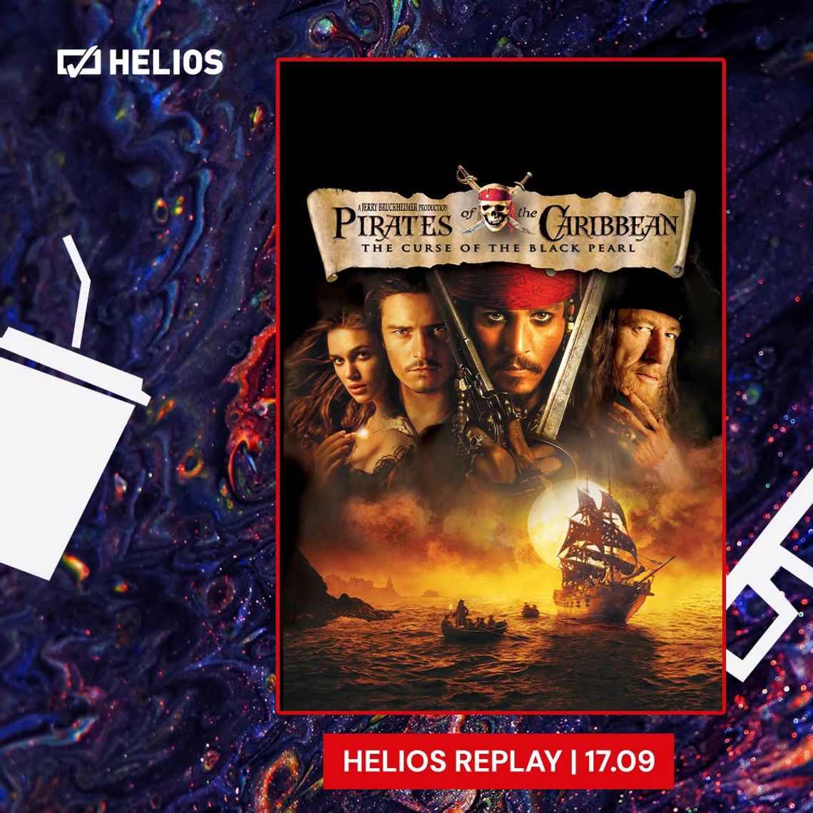 Seans specjalny "Piraci z Karaibów: Klątwa Czarnej Perły" w Helios RePlay Seans specjalny "Piraci z Karaibów: Klątwa Czarnej Perły" w Helios RePlay