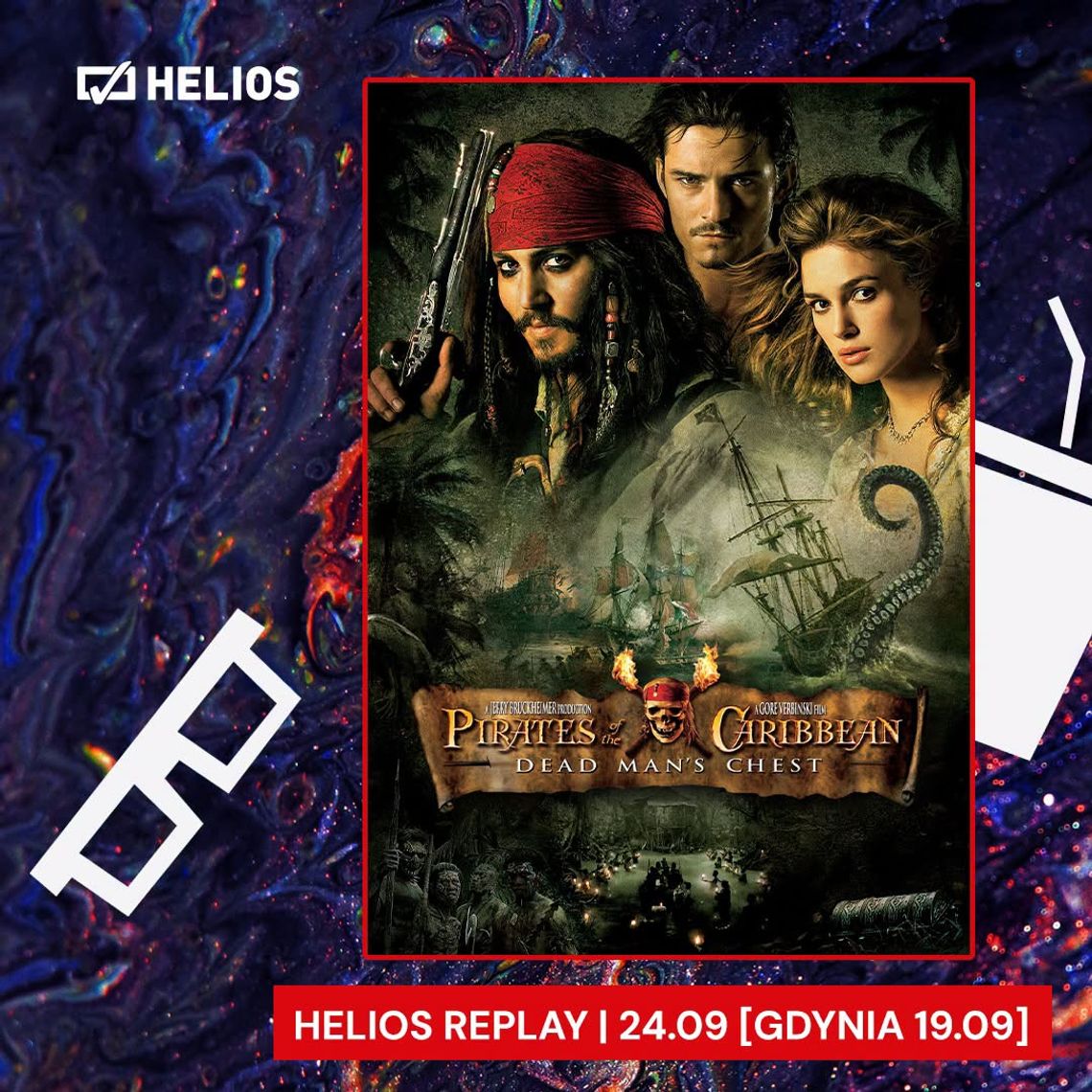 Seans specjalny "Piraci z Karaibów: Skrzynia umarlaka" w Helios RePlay