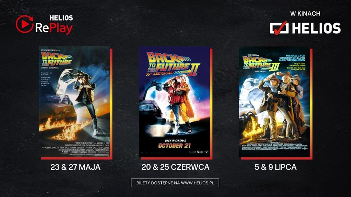 Seanse specjalne filmu "Powrót do przyszłości" w Helios RePlay Seanse specjalne filmu "Powrót do przyszłości" w Helios RePlay