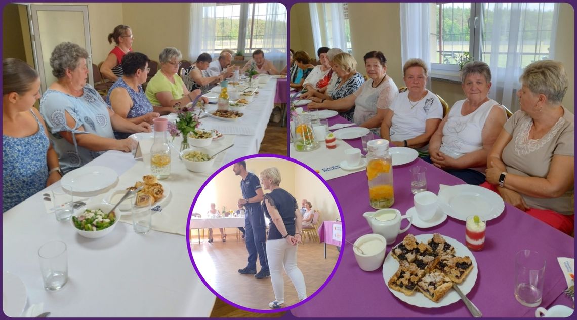 Seniorzy smakowali kuchni włoskiej i dowiedzieli się, jak zadbać o swoje bezpieczeństwo. ZDJĘCIA