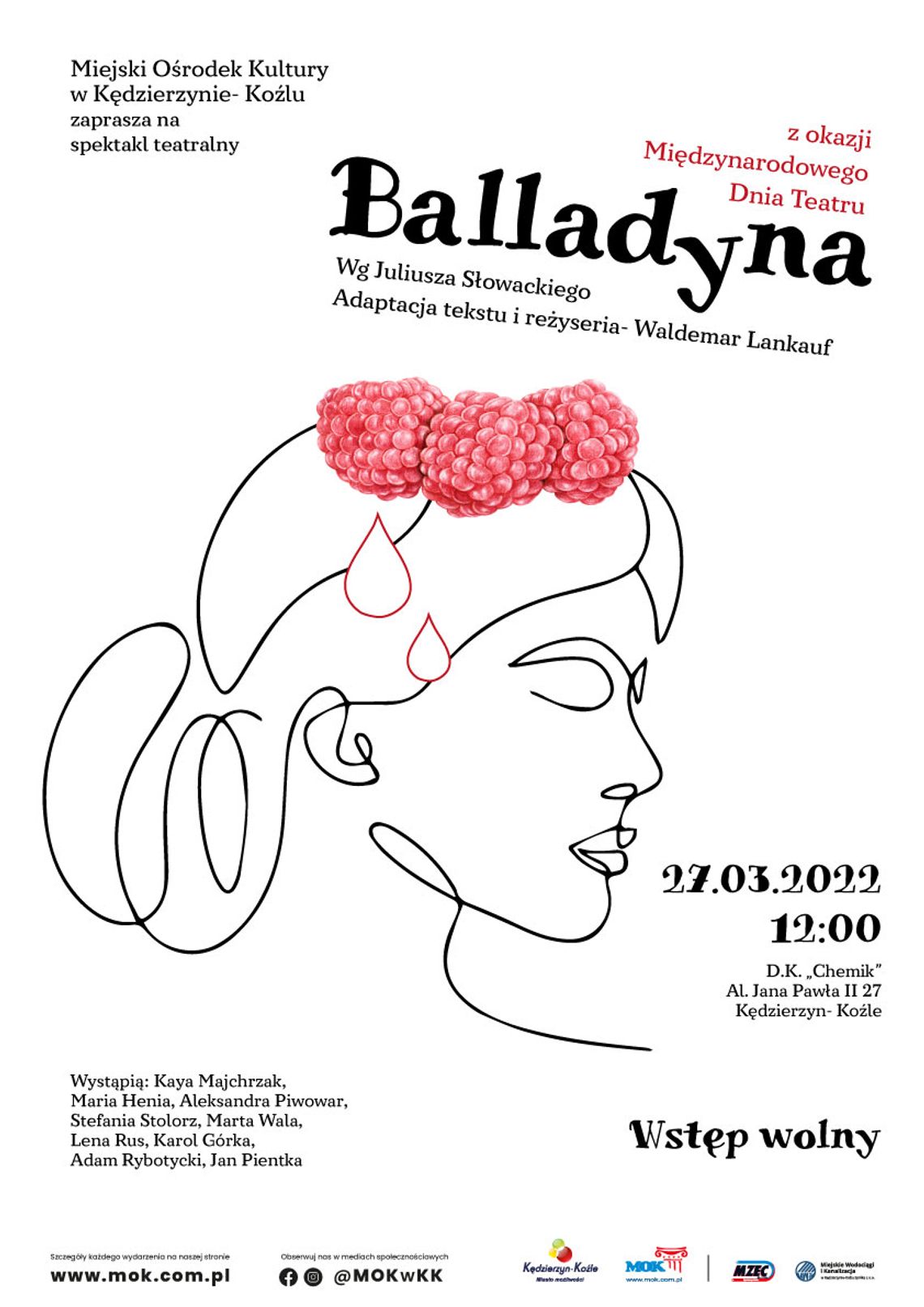 Spektakl teatralny "Balladyna" w Domu Kultury "Chemik"