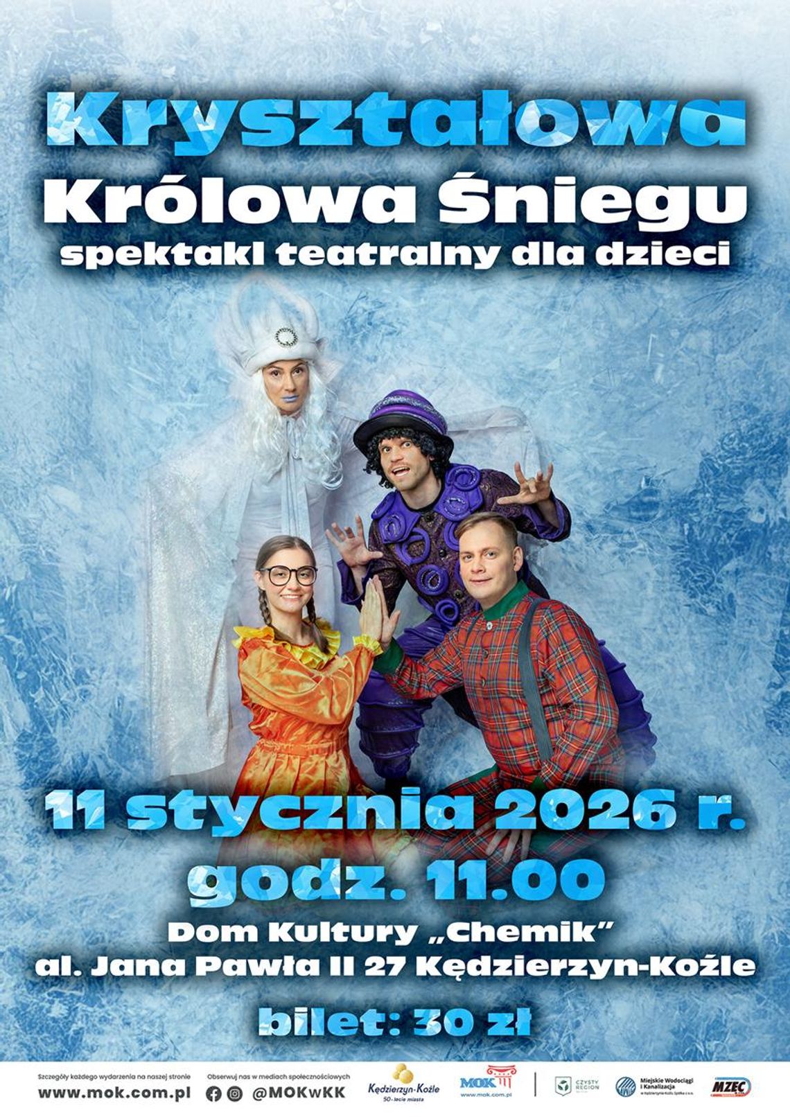 Spektakl teatralny dla dzieci pt. „Kryształowa Królowa Śniegu”