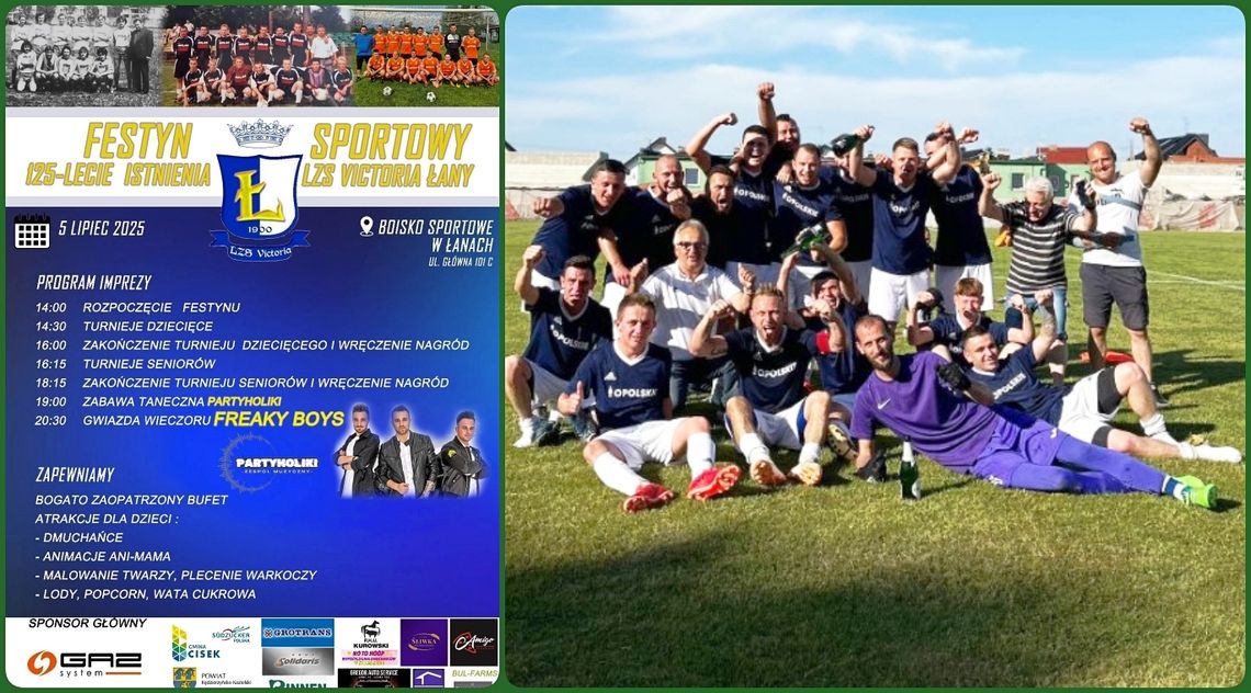 Sport, muzyka i atrakcje dla całych rodzin. Jubileusz Victorii Łany