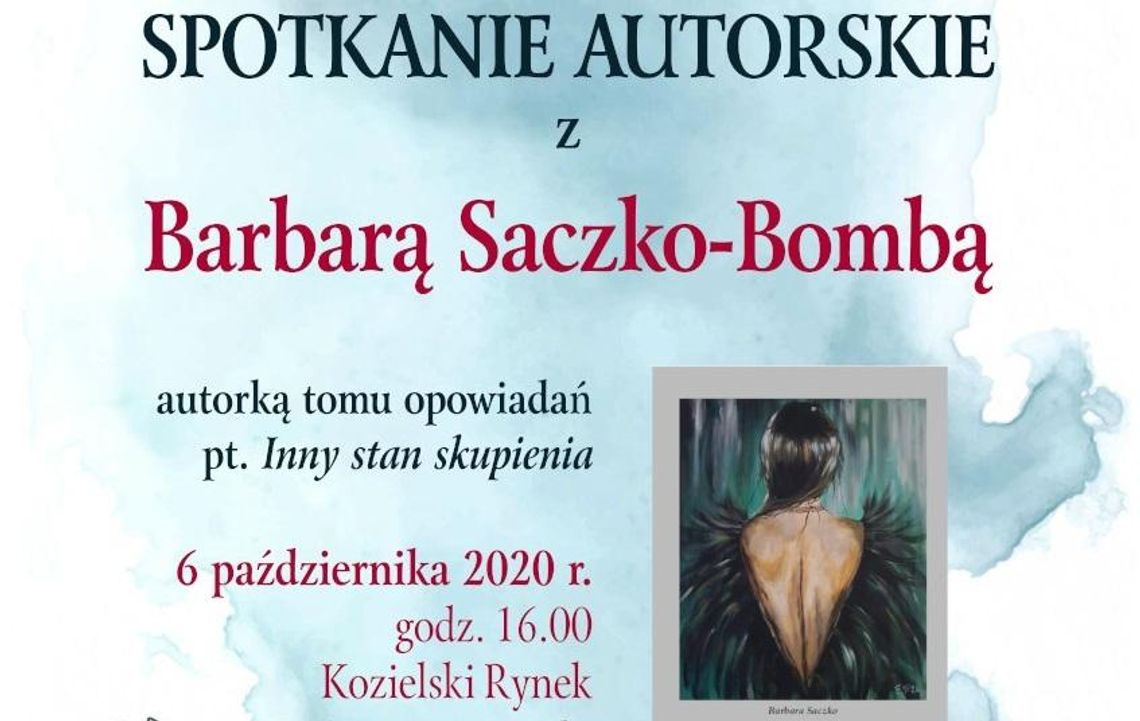 Spotkanie autorskie z Barbarą Saczko-Bombą