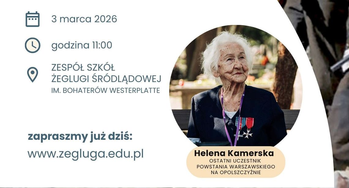 Spotkanie z ostatnią na Opolszczyźnie żyjącą uczestniczką Powstania Warszawskiego