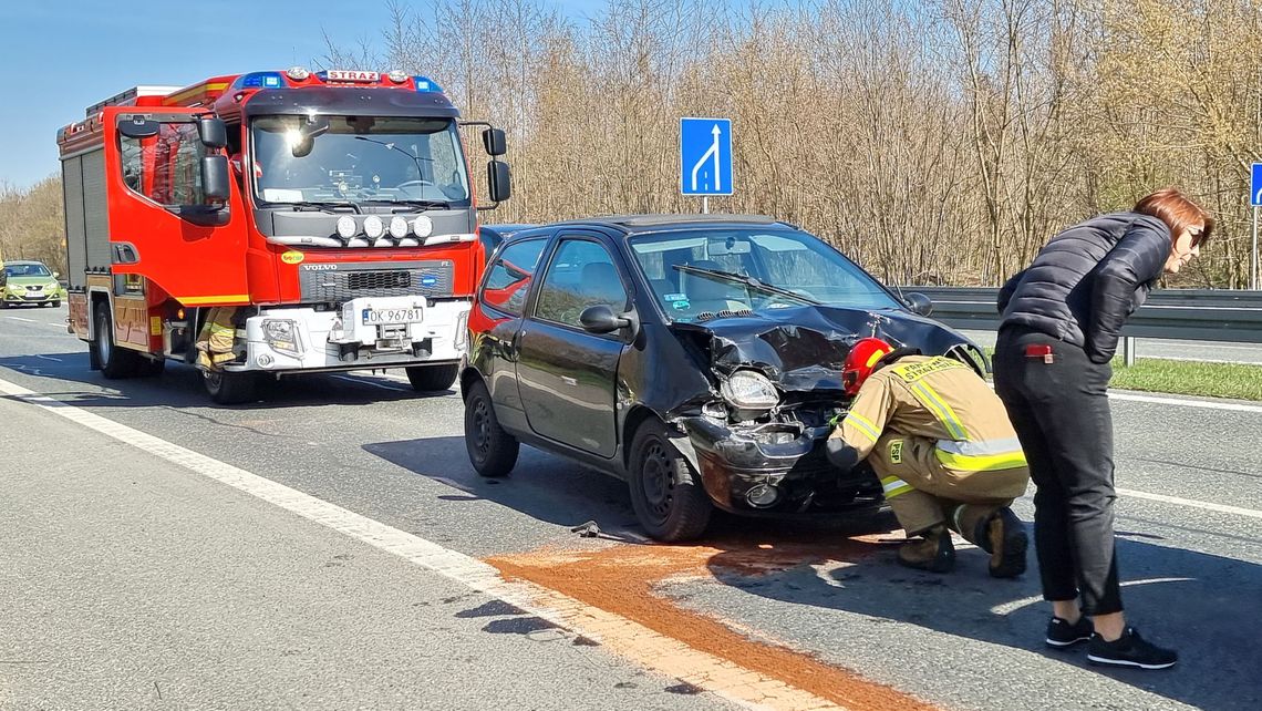 Stłuczka na obwodnicy Kędzierzyna-Koźla Stłuczka na obwodnicy Kędzierzyna-Koźla