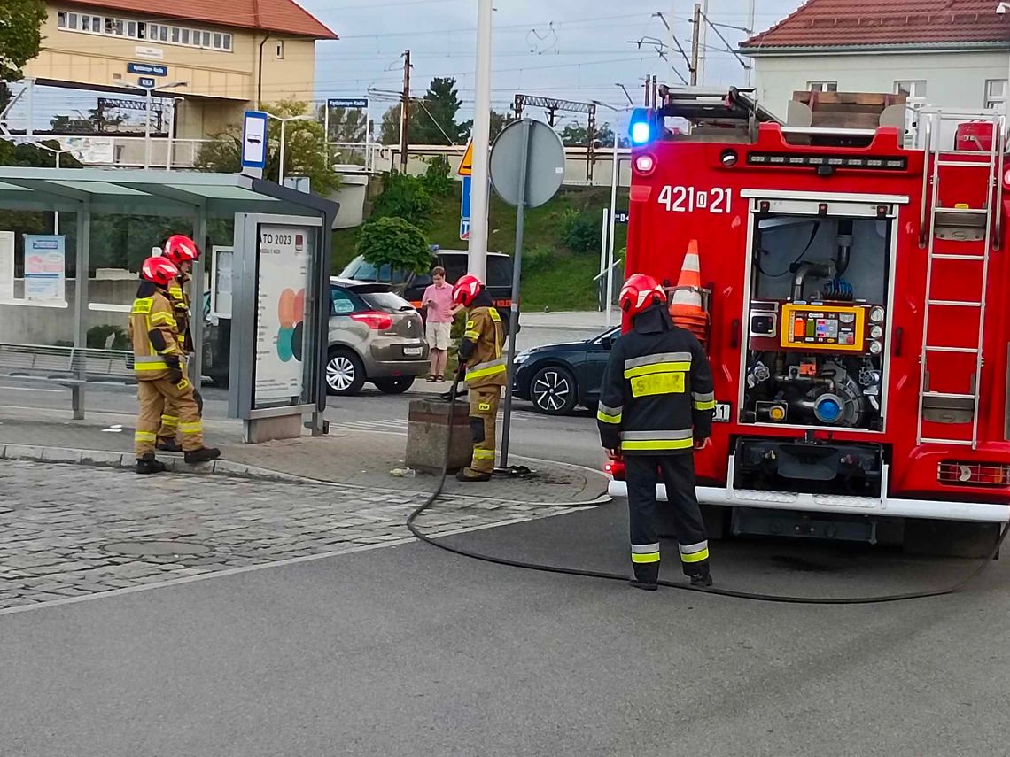 Strażacy interweniowali w rejonie dworca kolejowego Strażacy interweniowali w rejonie dworca kolejowego