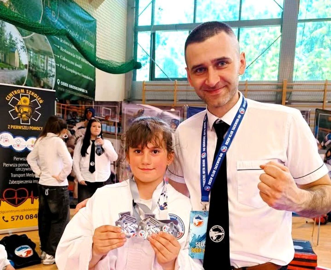 Sukces Oliwii Golly z PSP nr 12 w Taekwon-do. Zdobyła aż trzy srebrne medale