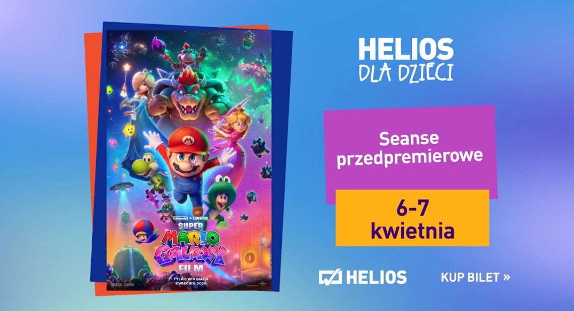 "Super Mario Galaxy Film" - przedpremierowe seanse w kinie Helios