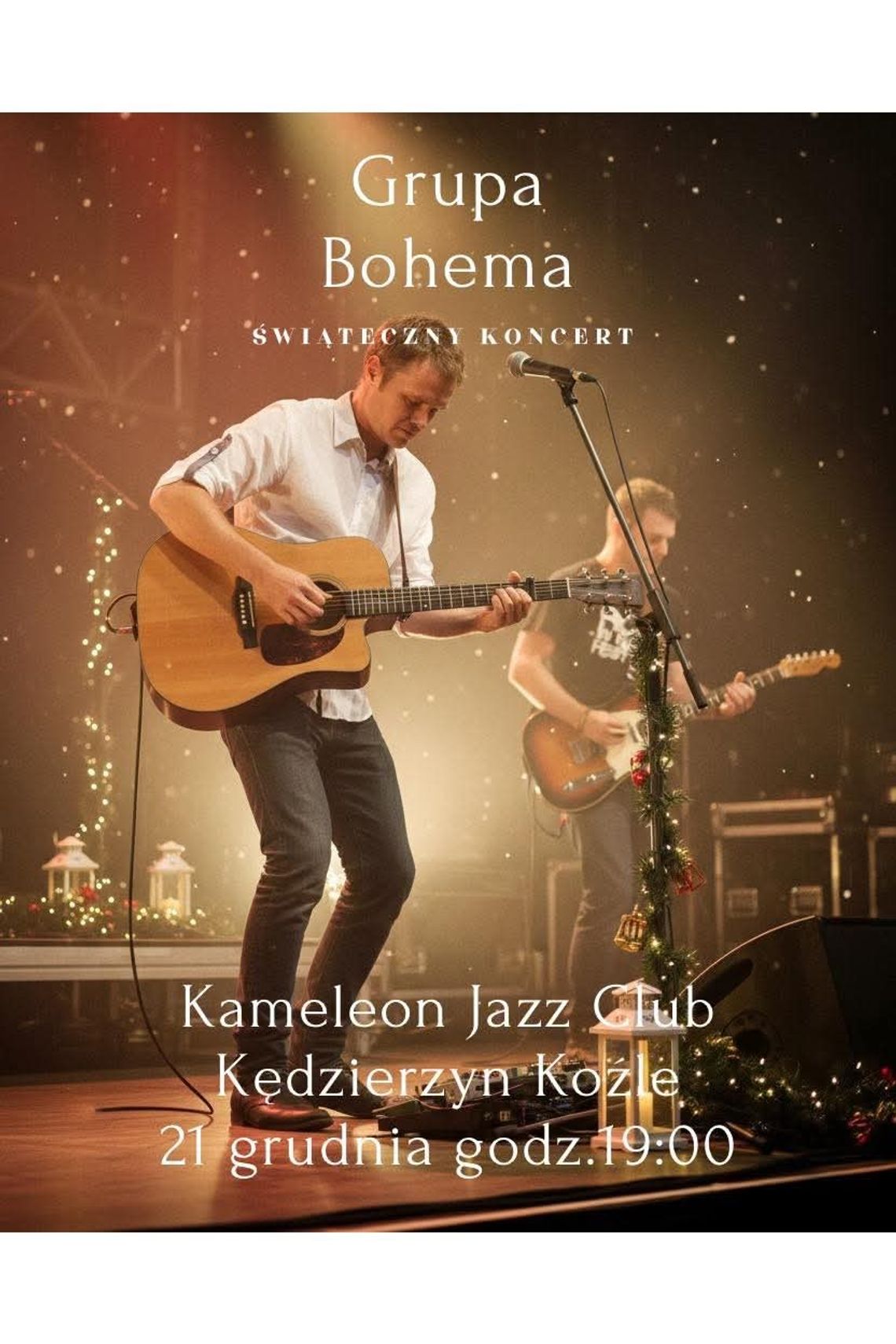 Świąteczny koncert Bohemy w Klubie Kameleon. Muzyka, która zatrzymuje czas