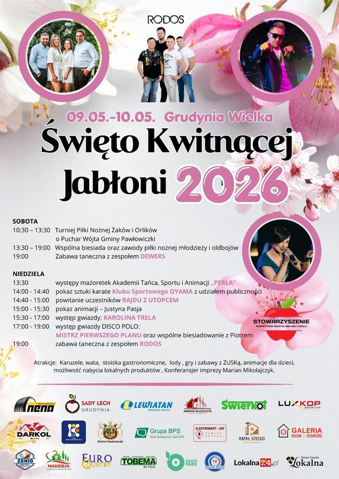 Święto Kwitnącej Jabłoni 2026. Rodzinny weekend pełen atrakcji