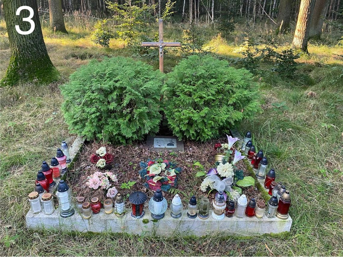 Grób był pusty. Symboliczna mogiła w lesie między Pokrzywnicą, a Twardawą. ZDJĘCIA