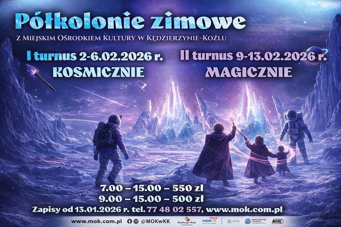 To będą kosmiczne i magiczne ferie z Miejskim Ośrodkiem Kultury