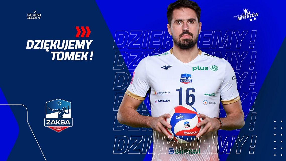 Tomasz Kalembka odchodzi z drużyny Grupa Azoty ZAKSA