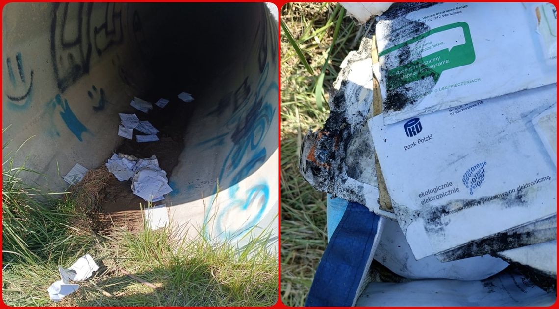 Torby pełne niedostarczonych listów znalezione pod obwodnicą w Reńskiej Wsi